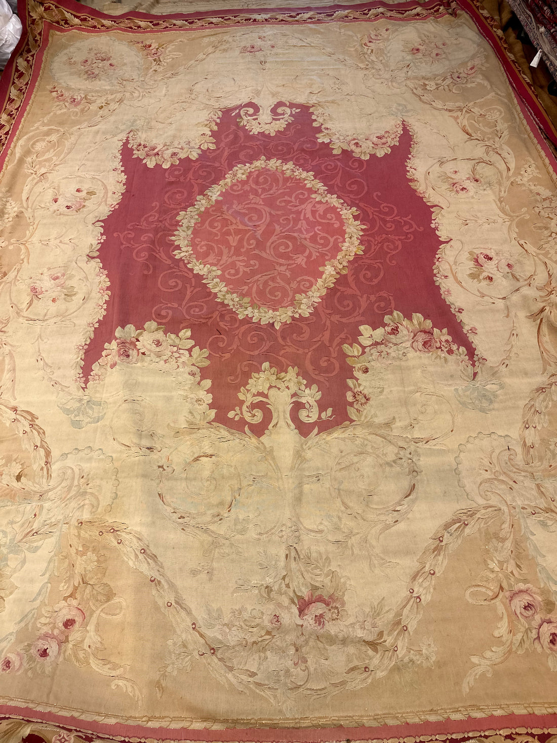 200 YEAR OLD FRENCH Antique rug