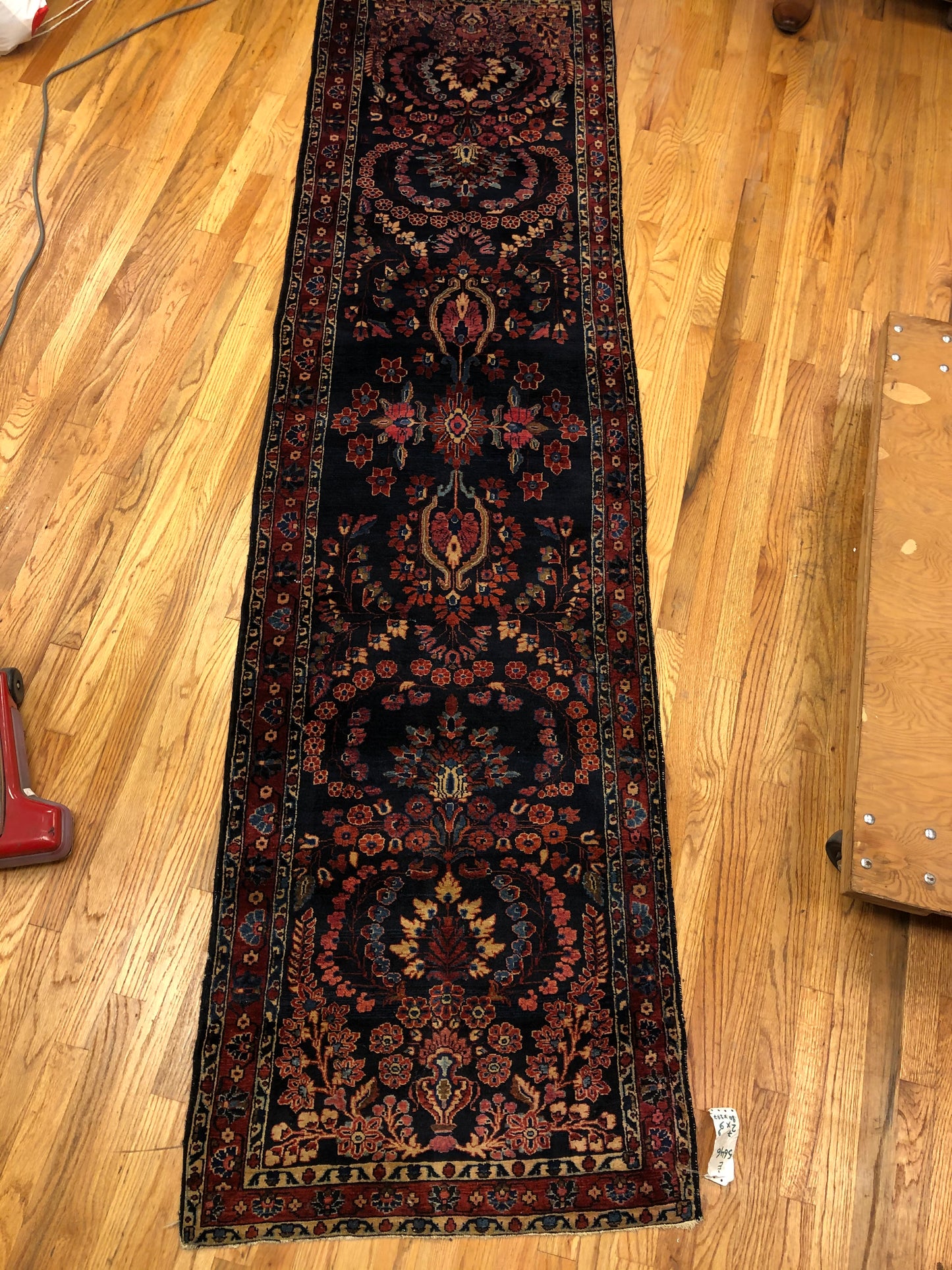 2'7 x 9'9ft Saroukh Runner(C. 1850) Handmade Woven Genuine Antique Rug