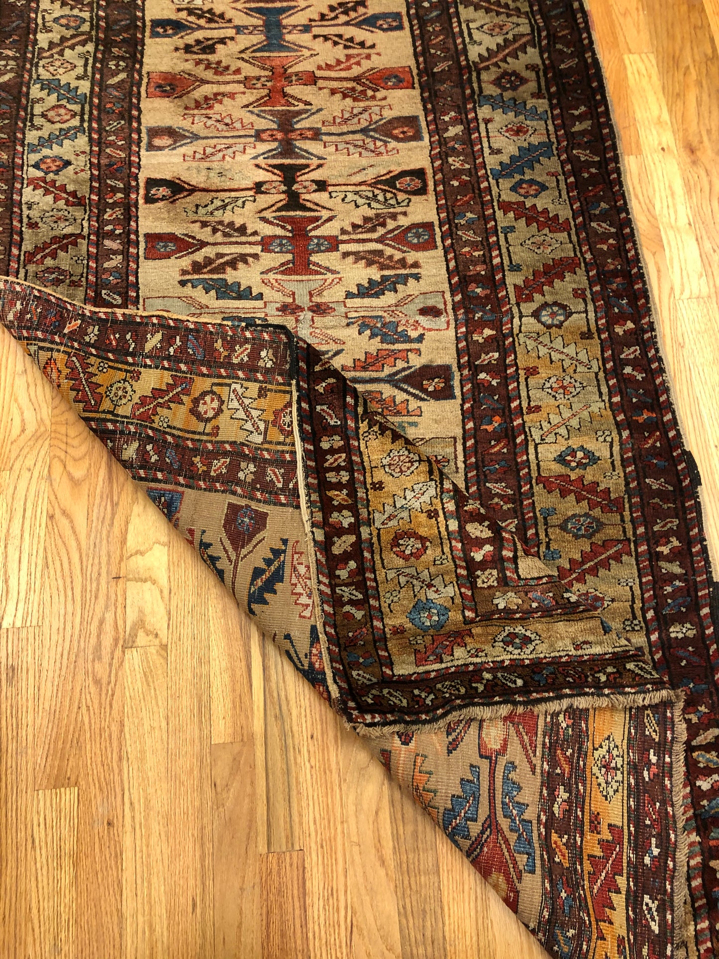 Runner - North West Camel Hair - 11'4 x 3'7 ft (ca.1870)