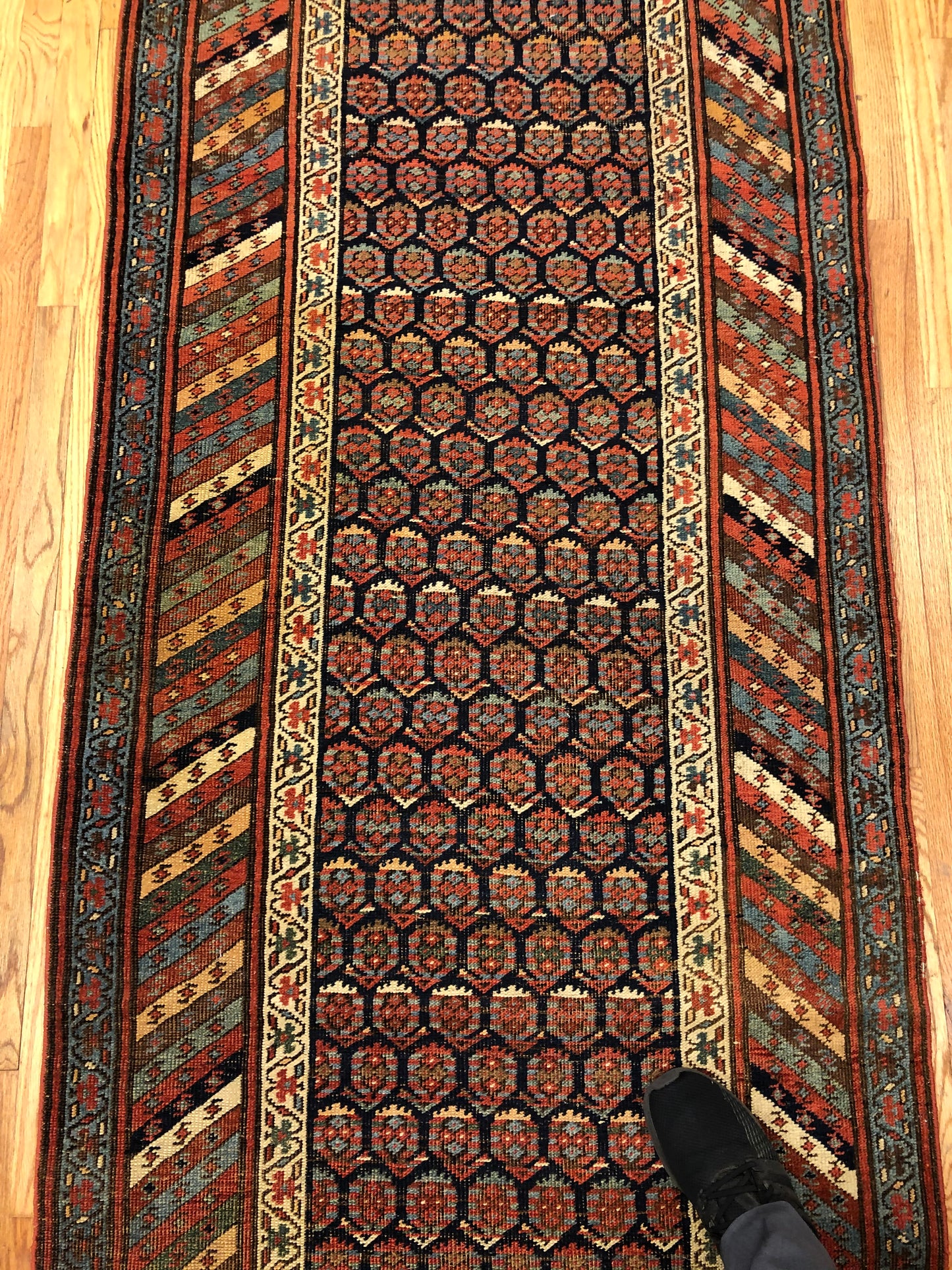 14'9x3'5ft Bidjar Runner(ca.1800) Handmade Woven Genuine Antique Rug