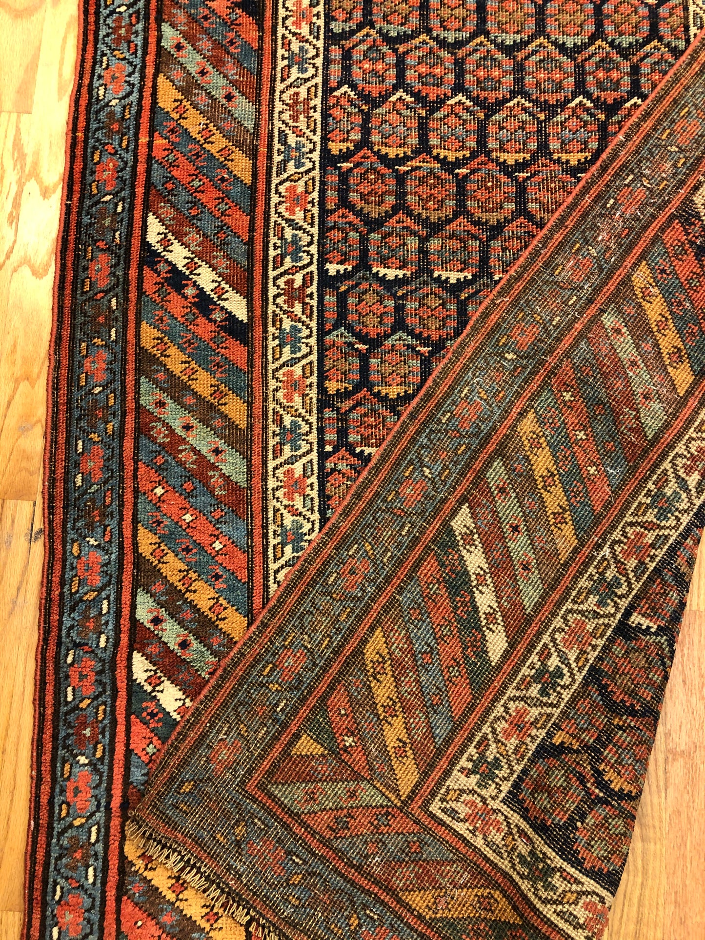 14'9x3'5ft Bidjar Runner(ca.1800) Handmade Woven Genuine Antique Rug