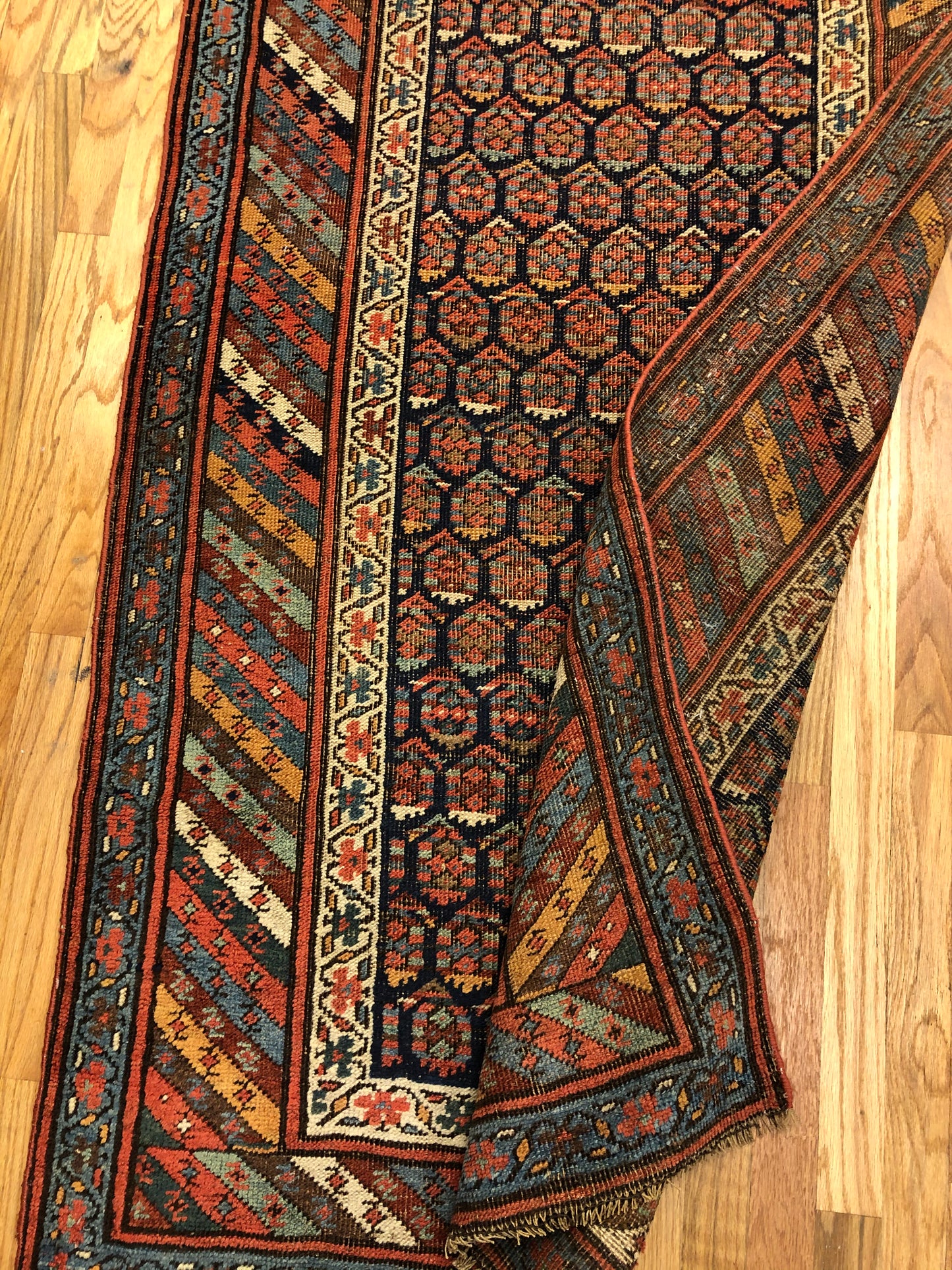 14'9x3'5ft Bidjar Runner(ca.1800) Handmade Woven Genuine Antique Rug