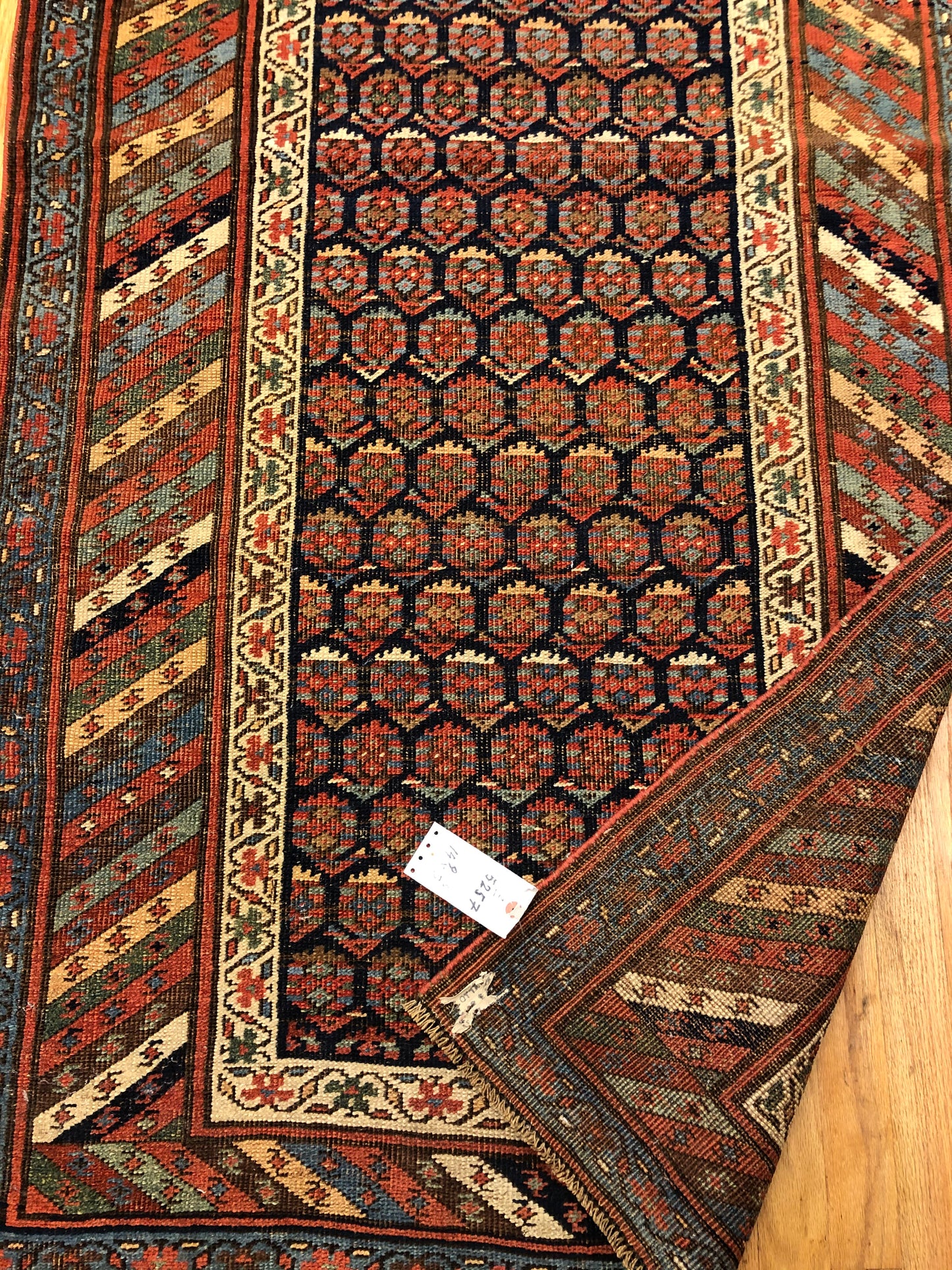 14'9x3'5ft Bidjar Runner(ca.1800) Handmade Woven Genuine Antique Rug