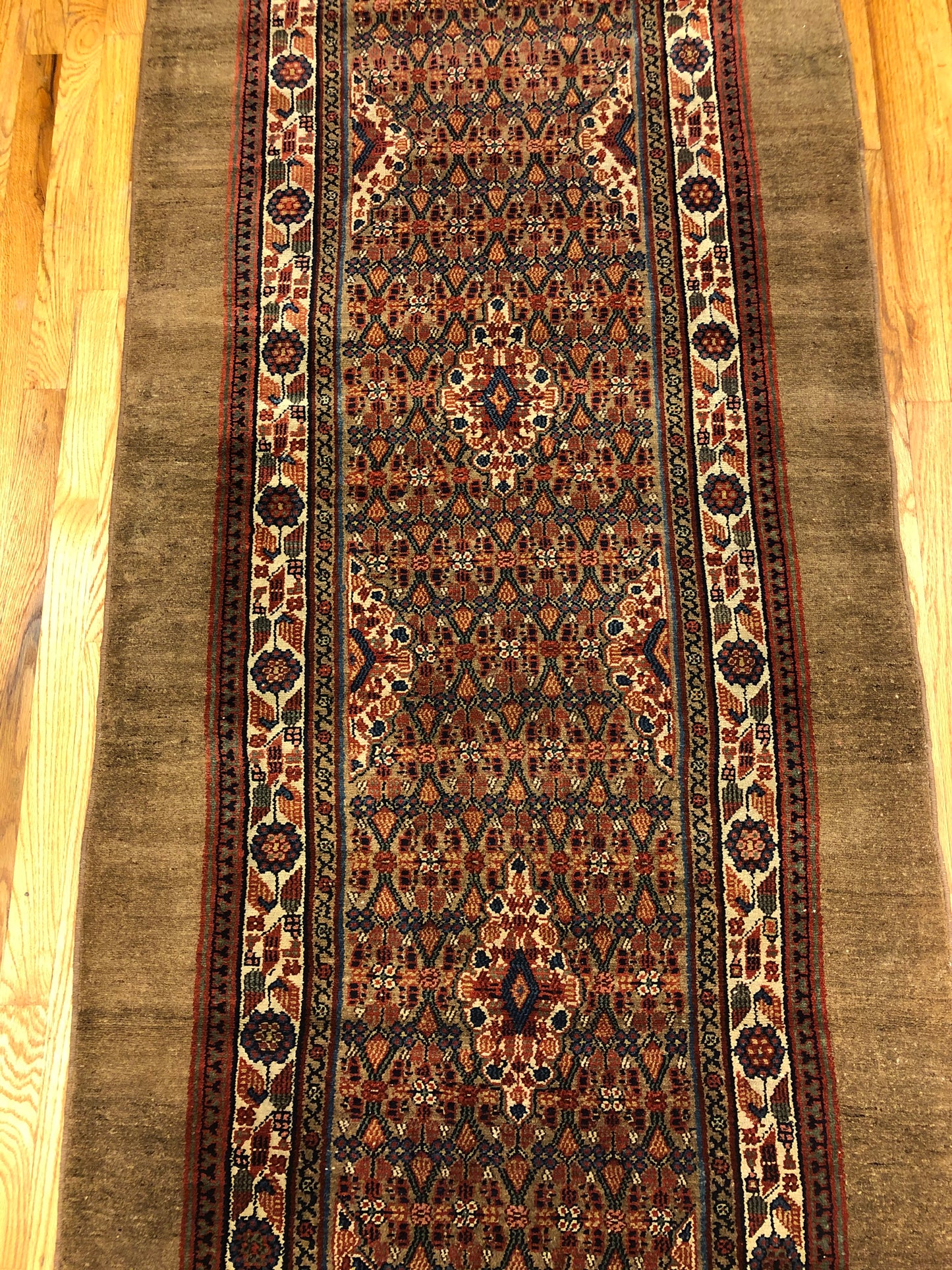 Camel Hair 3'4 x 18 - Runner (ca.1840) Handmade