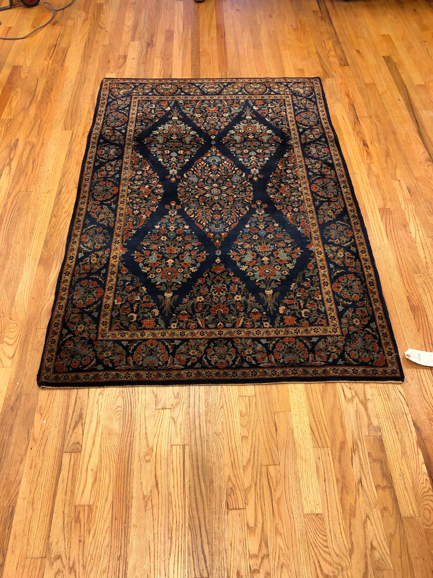 6'6 x 4'4ft Manchester Wool (ca.1820) Handmade Genuine Antique Rug