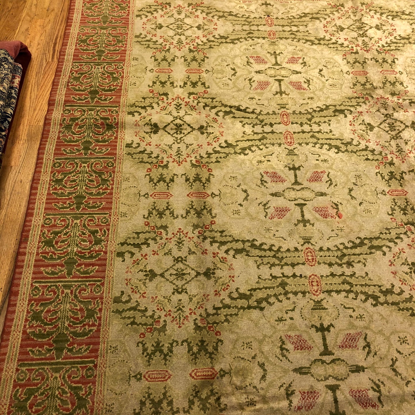 Spanish - Area Rug 9'10 x 9'4 ft (ca.1880) Handmade