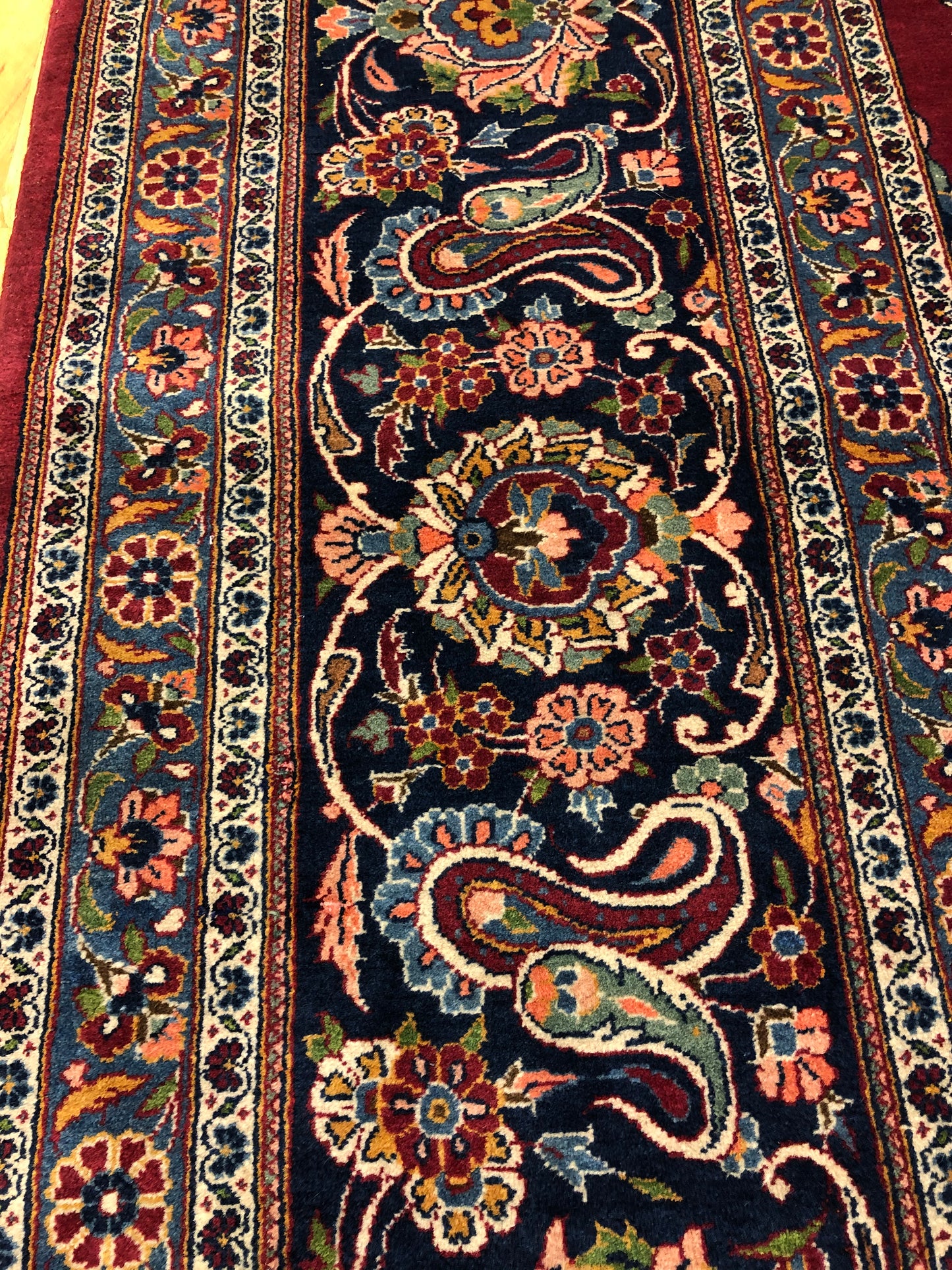 Kashan Area Rug 10.9 x 14 ft (ca.1870) Handmade