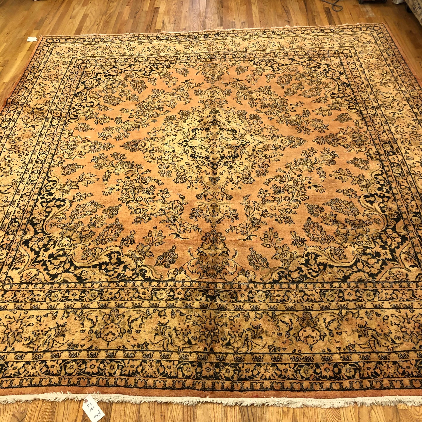 Kazmin Area Rug 11 x 10 ft (ca.1920) Handmade