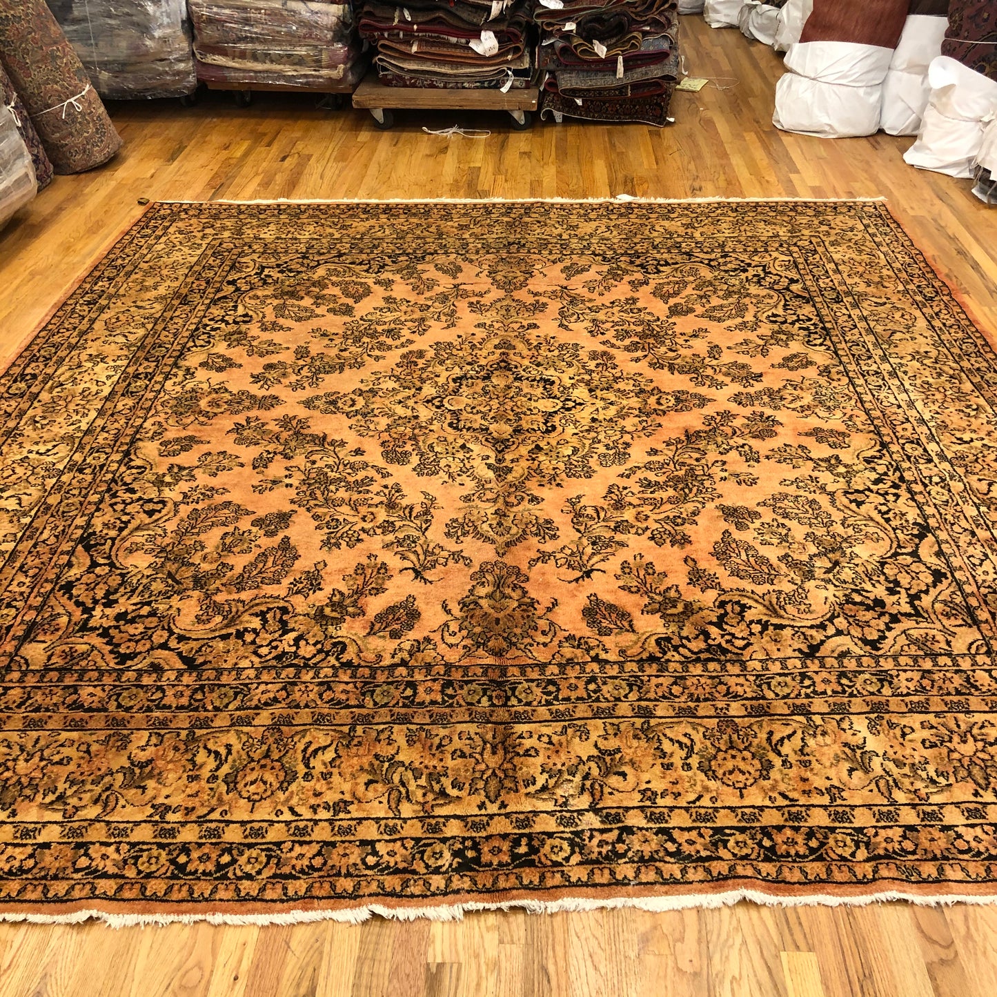 Kazmin Area Rug 11 x 10 ft (ca.1920) Handmade