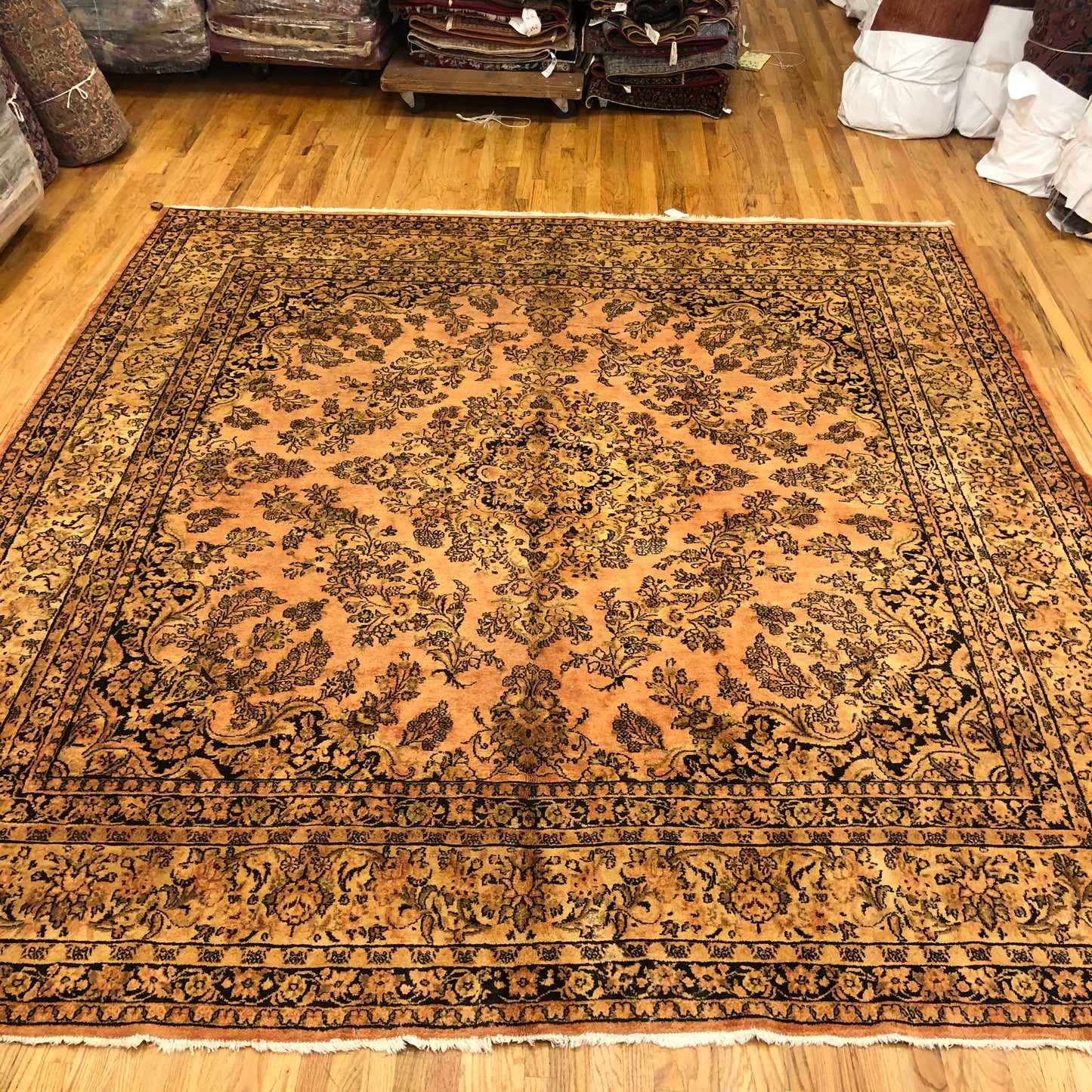 Kazmin Area Rug 11 x 10 ft (ca.1920) Handmade